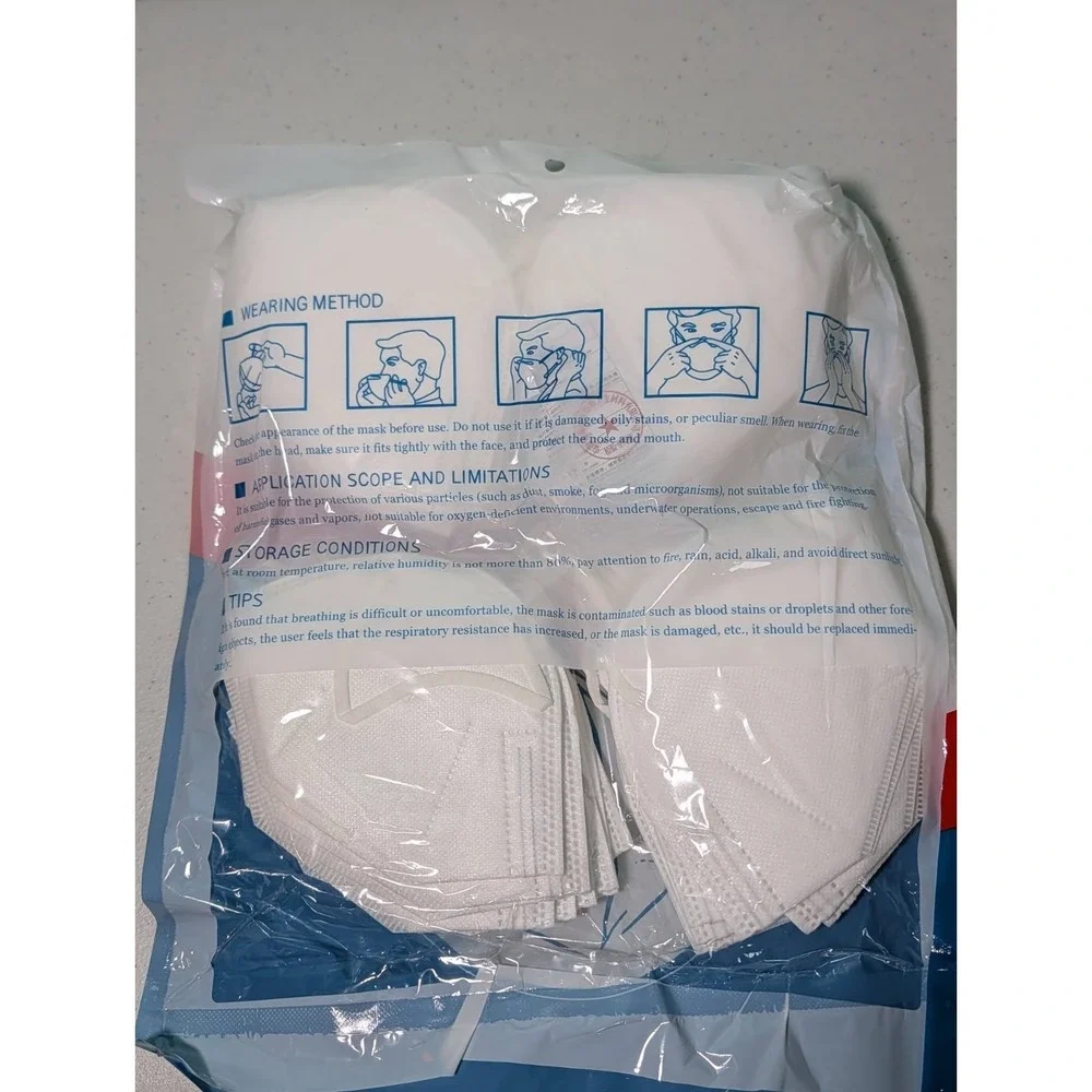 KN-95 Protective Fask Mask Non-Medical 50 Pcs Disposable Respirator